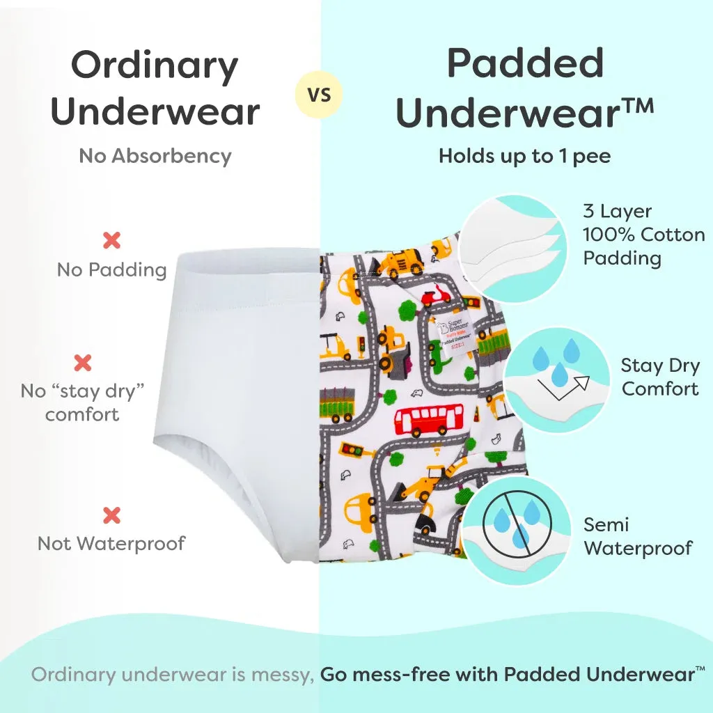 9 Pack Padded Underwear