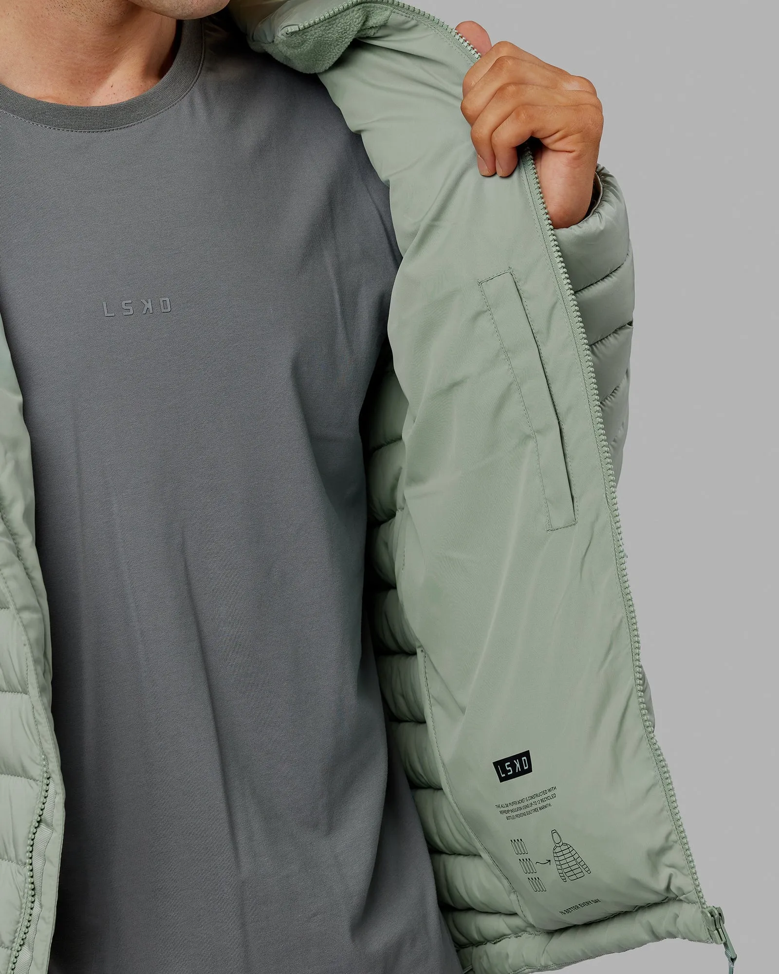 All Day Puffer Jacket - Iceberg Green