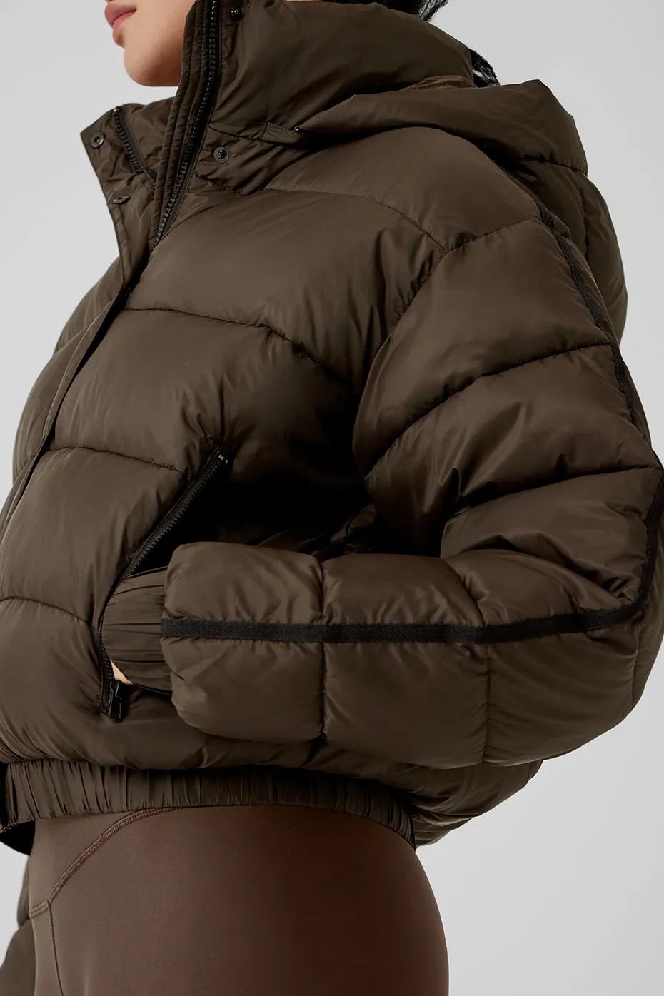 Aspen Love Puffer Jacket - Espresso