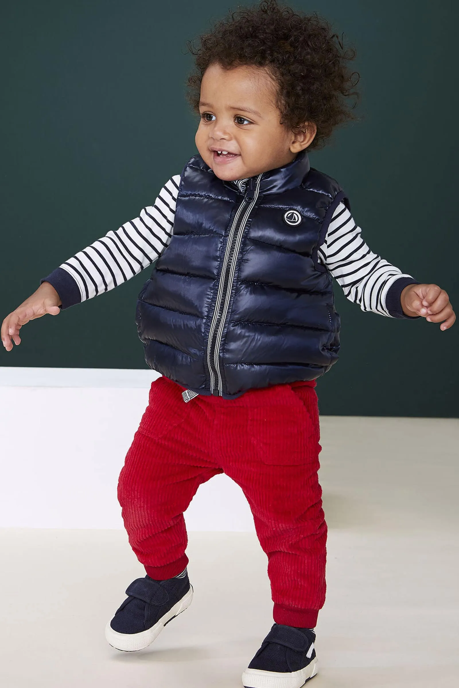 Baby Boy's Navy Lazur Reversible Puffer Jacket