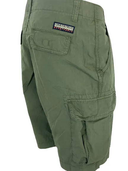 BERMUDA UOMO CARGO VERDE MILITARE