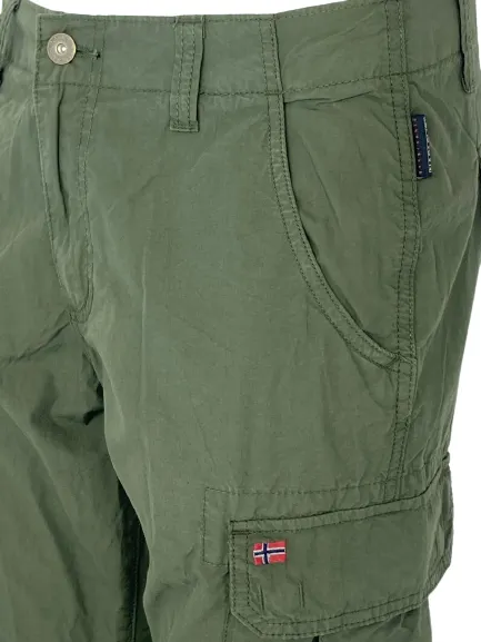 BERMUDA UOMO CARGO VERDE MILITARE