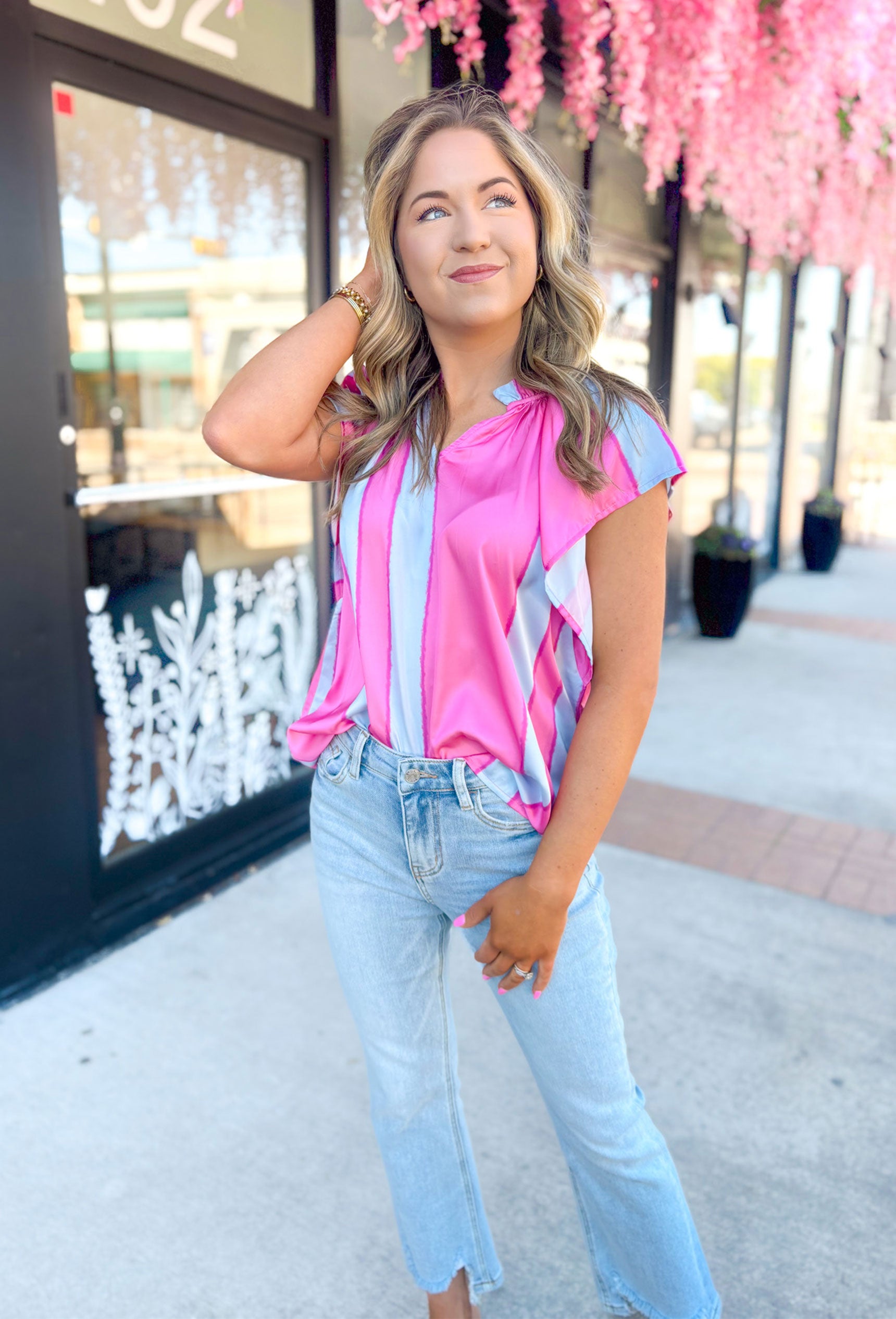 Better Off Blouse in Pink