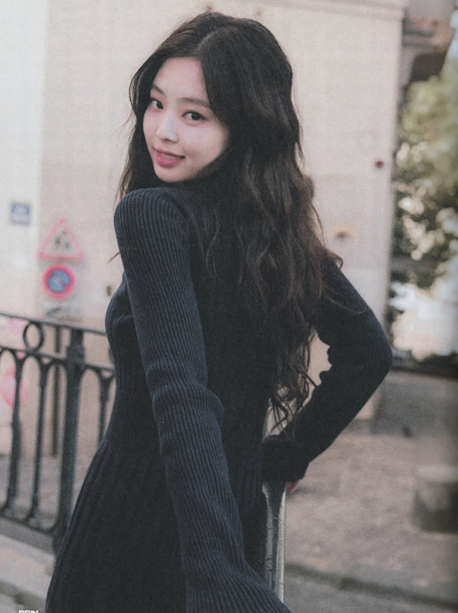 Black Chic Sweaters Dresses Blackpink Jennie Jenny Style Long Outfits Kpop Fashion Clothes Wedding Dinner Dating Party Clubber