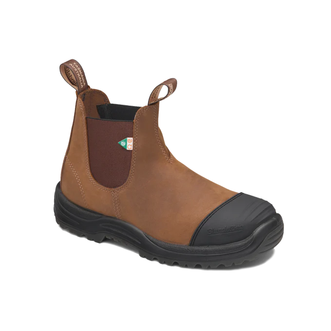 Blundstone 169 - Work & Safety Rubber Toe Cap Saddle Brown