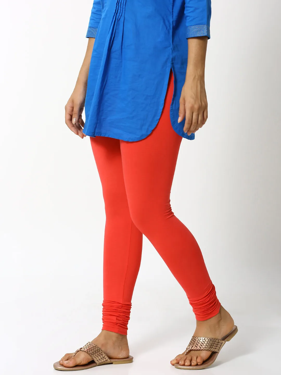 Churidar Leggings-Coral