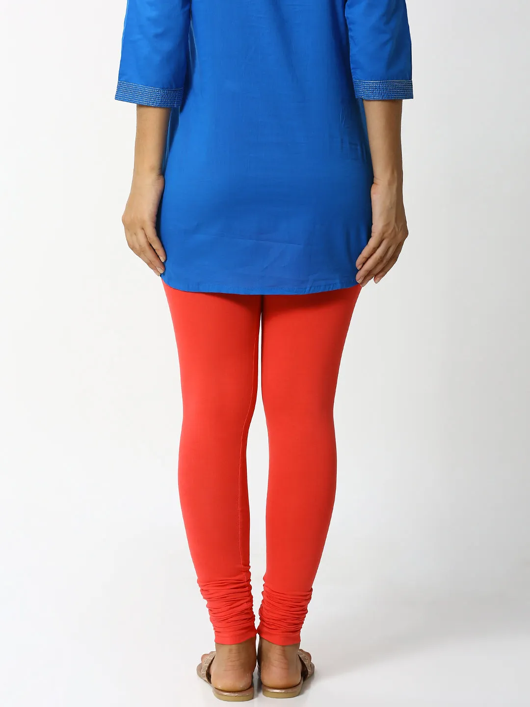 Churidar Leggings-Coral