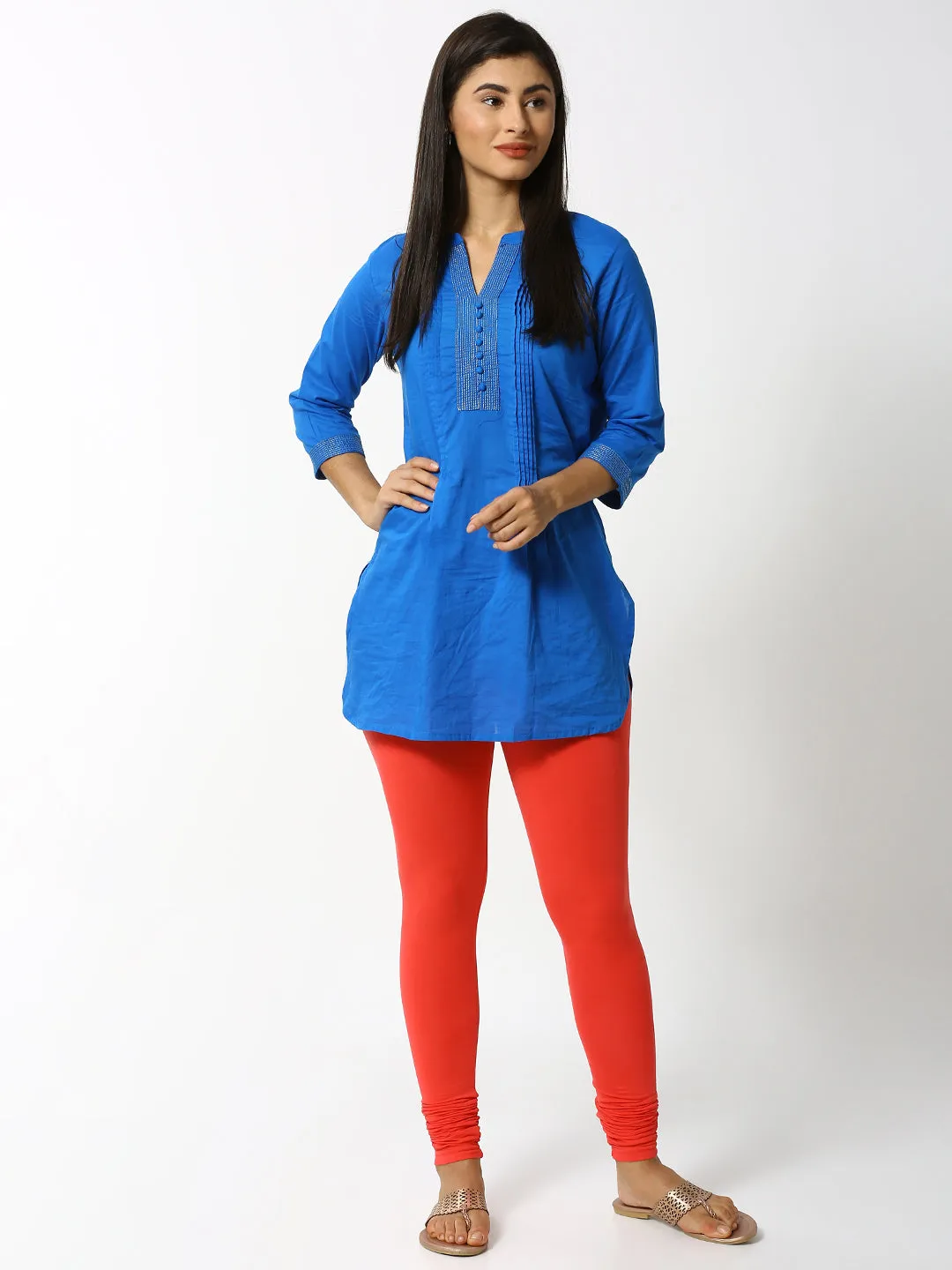 Churidar Leggings-Coral