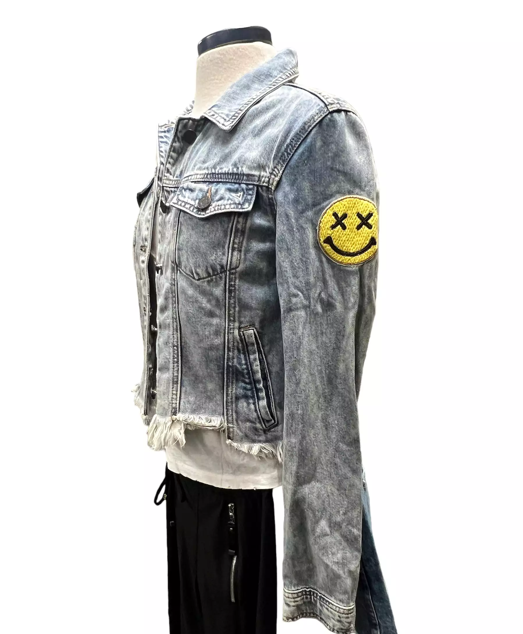 Collab322 Denim Jacket with Raw Bottom Edge