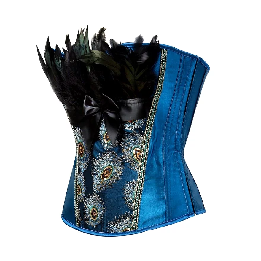 Corset Drag Peacock (Blue)