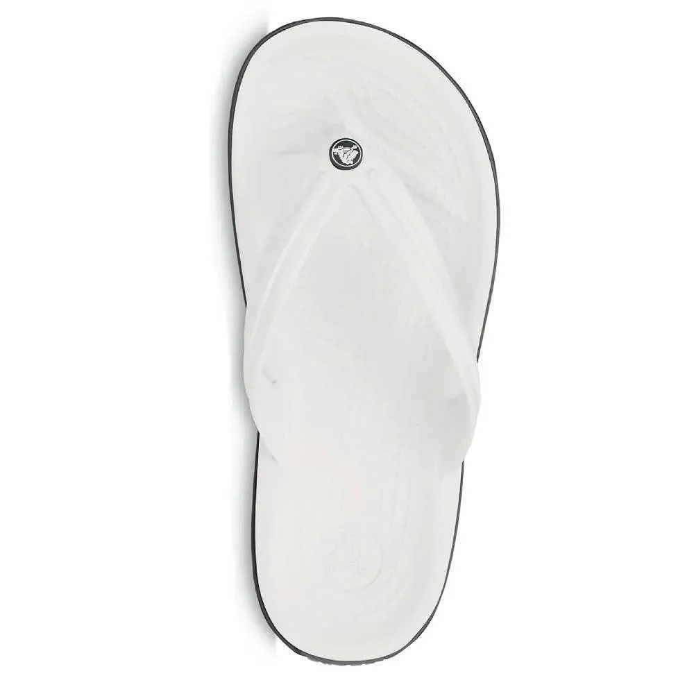 CROCS Men's Crocband Flip Slipper (White)