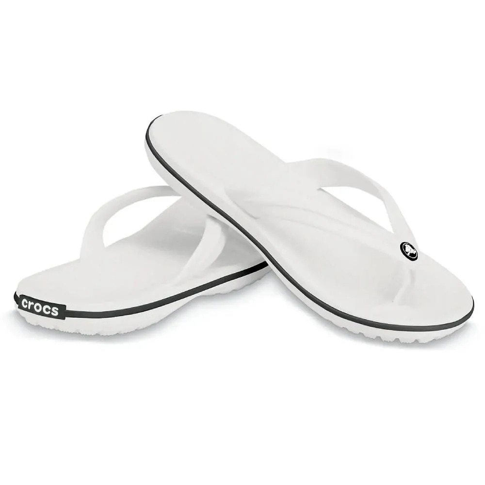 CROCS Men's Crocband Flip Slipper (White)