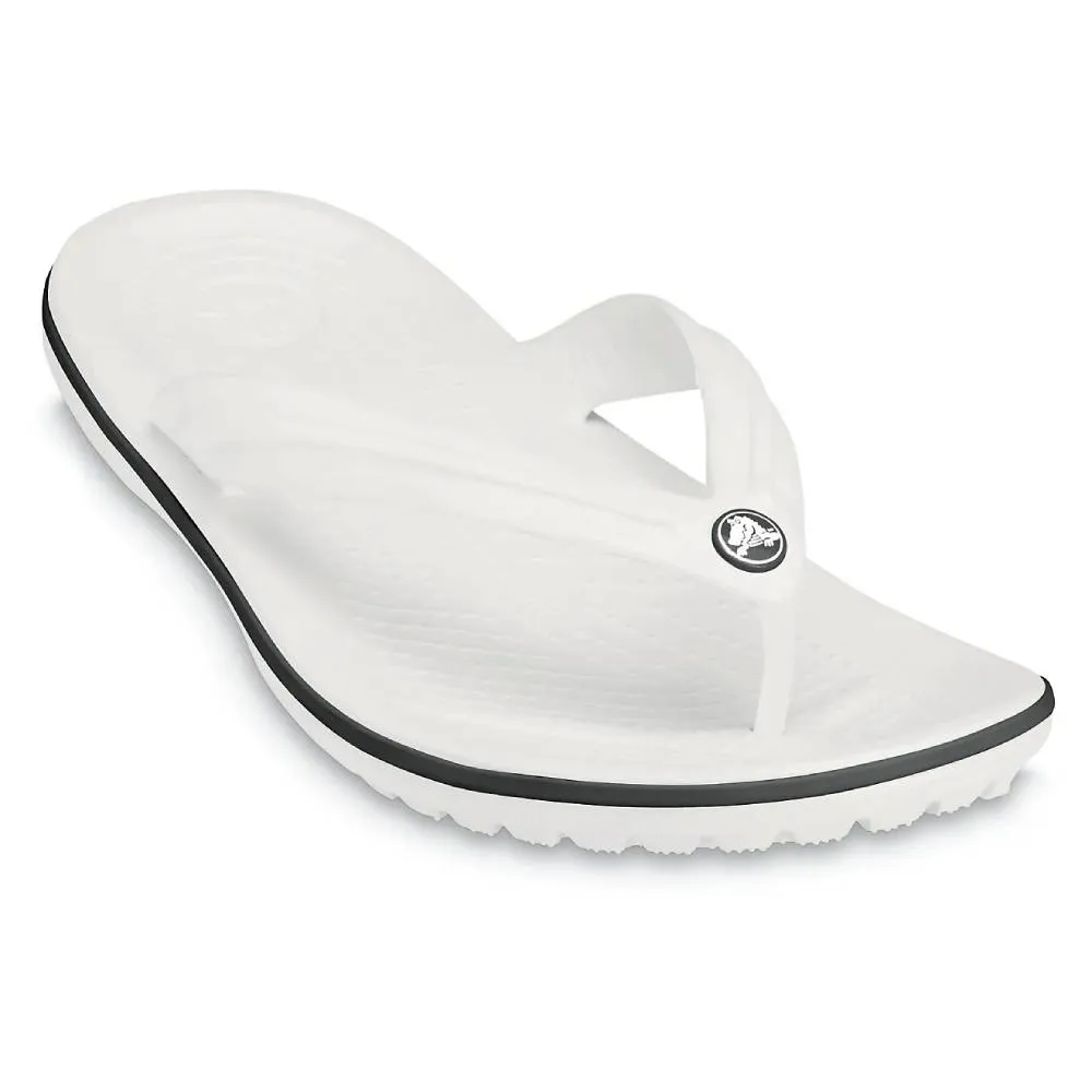 CROCS Men's Crocband Flip Slipper (White)