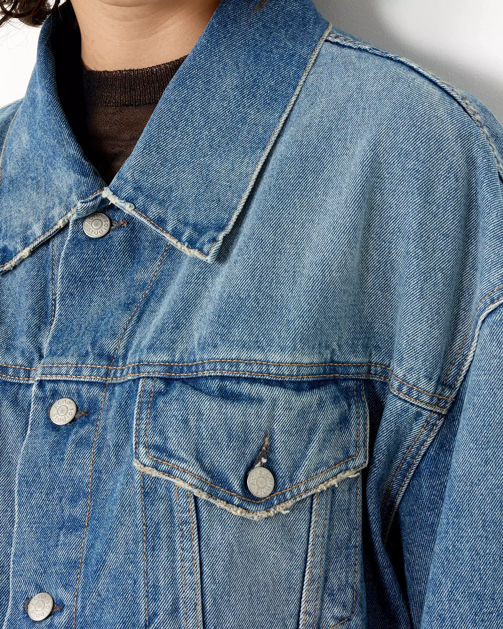 Denim Jacket in Mid Blue