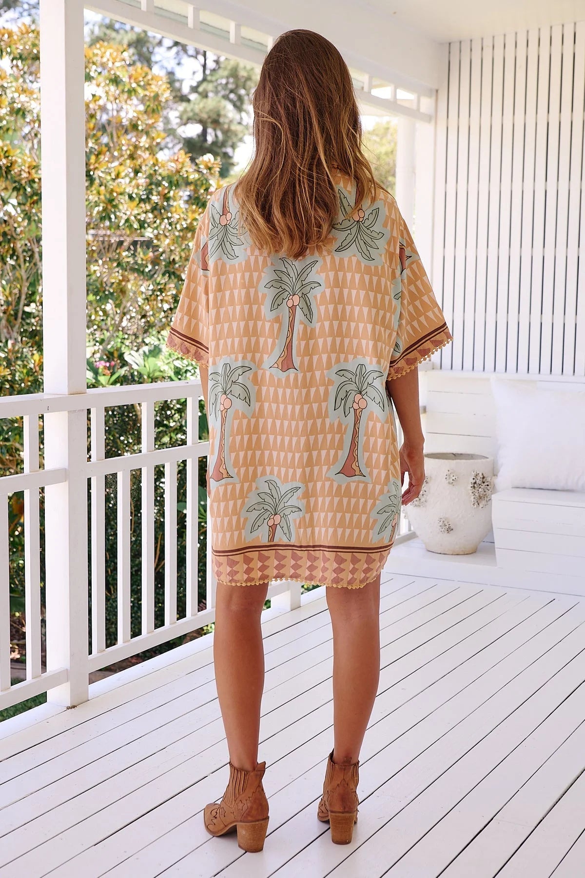 Dustin Tunic Blouse Dress - Sahara Sunset Collection