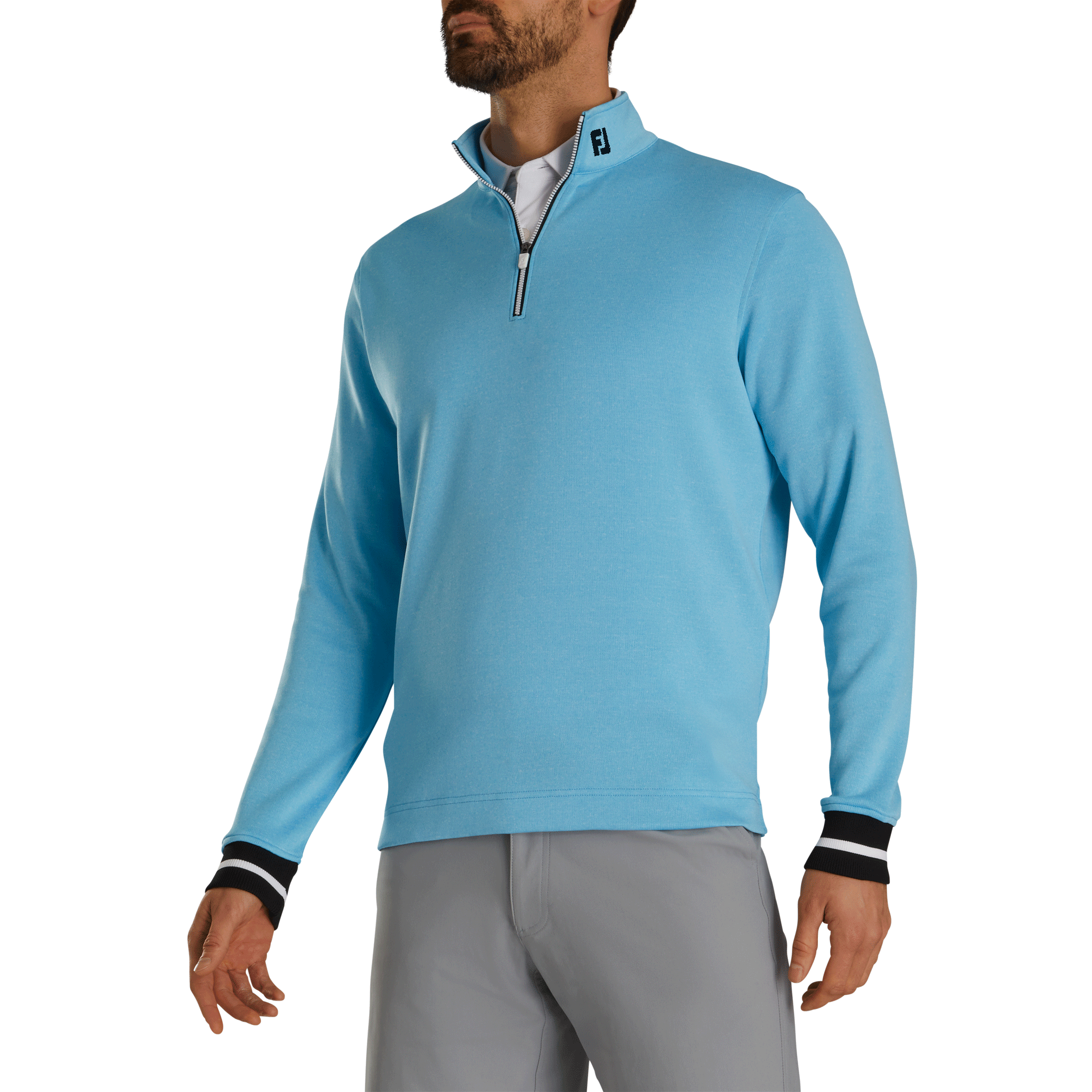 FootJoy Ribbed Quarter-Zip Flatback Rib