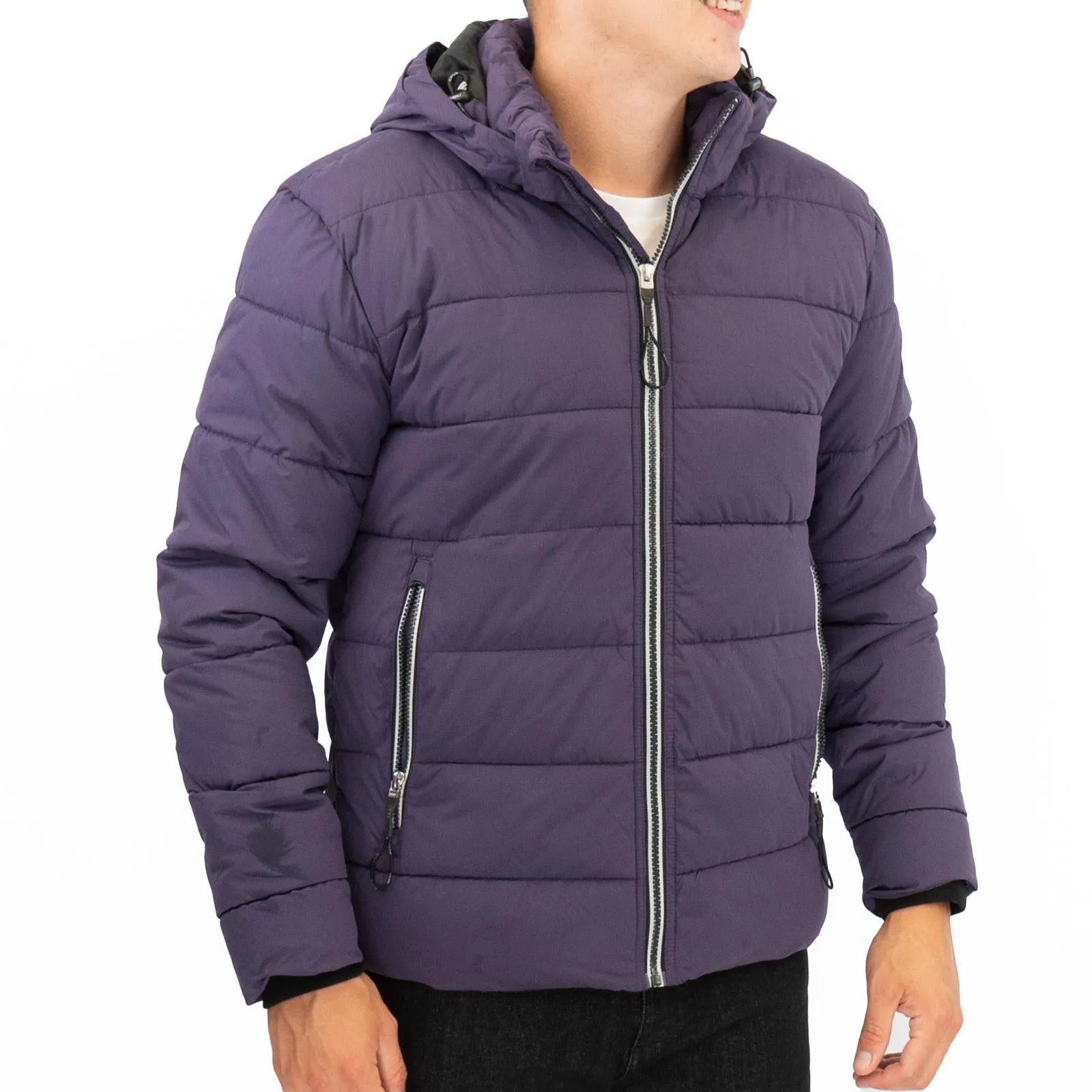 GANT Mens Jacket Coat Active Cloud Padded Purple