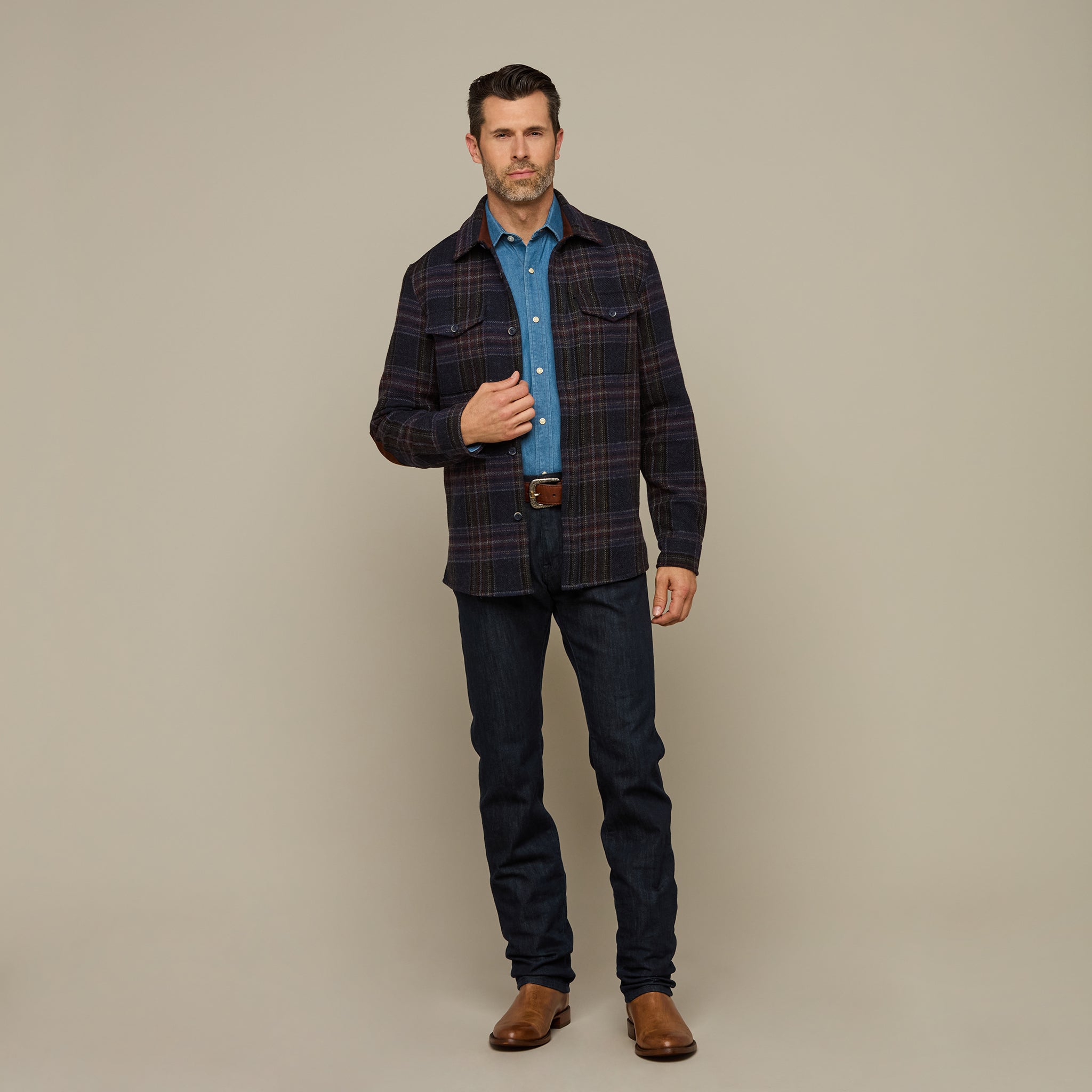 Gordy Chore Coat :: Blue Plaid