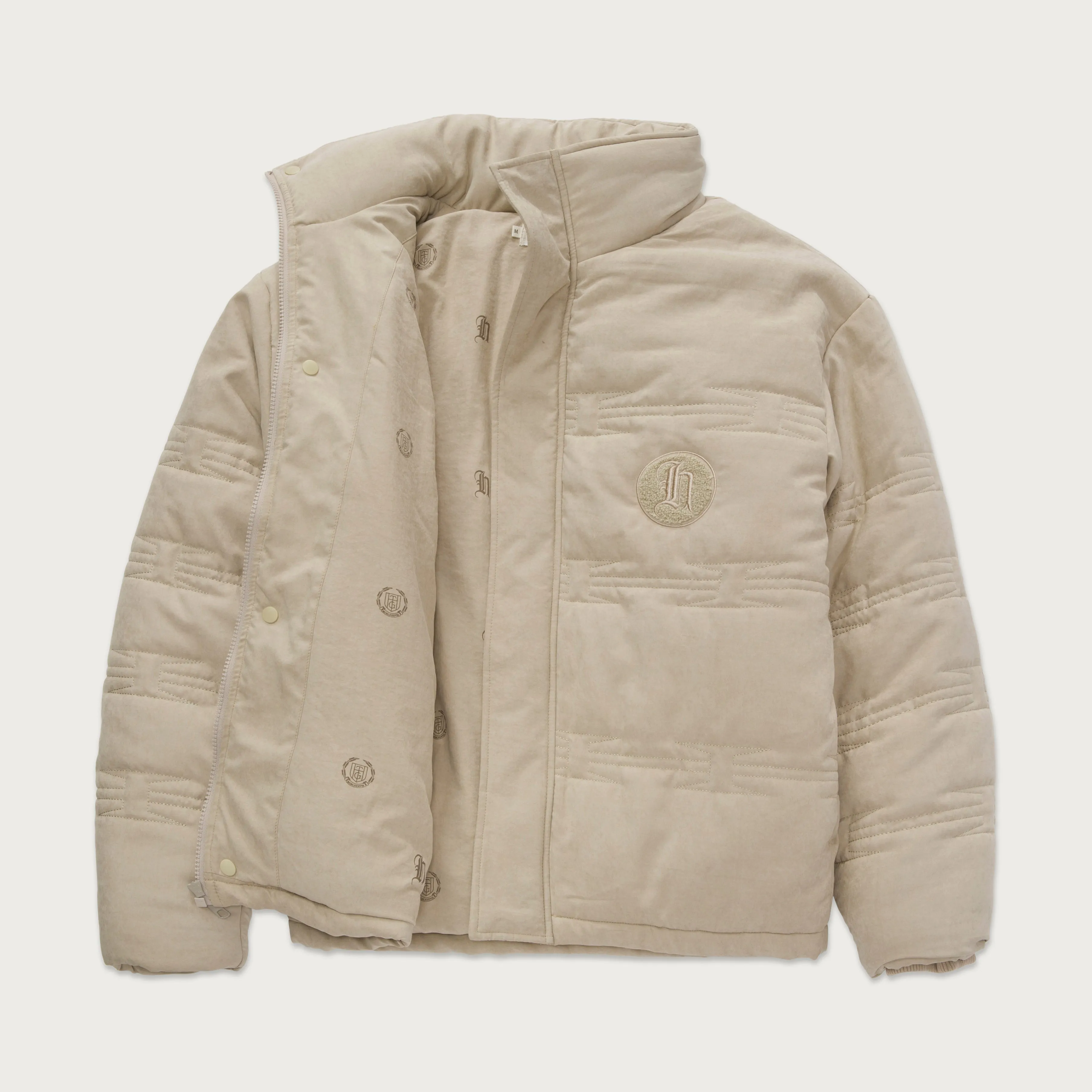 H Wire Quilt Jacket - Bone