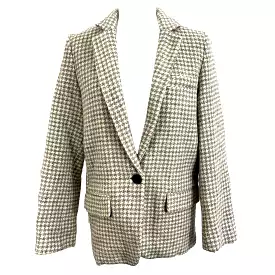 Isabel Marant Etoile Brand New 495 Beige & Cream Tweed Charlyne Jacket XXS/XS/S