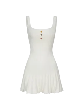 Janelle Knit Dress (White)