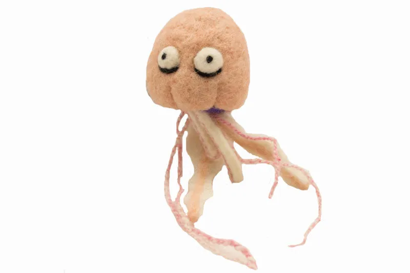 Jelly Fish Wool Ornament