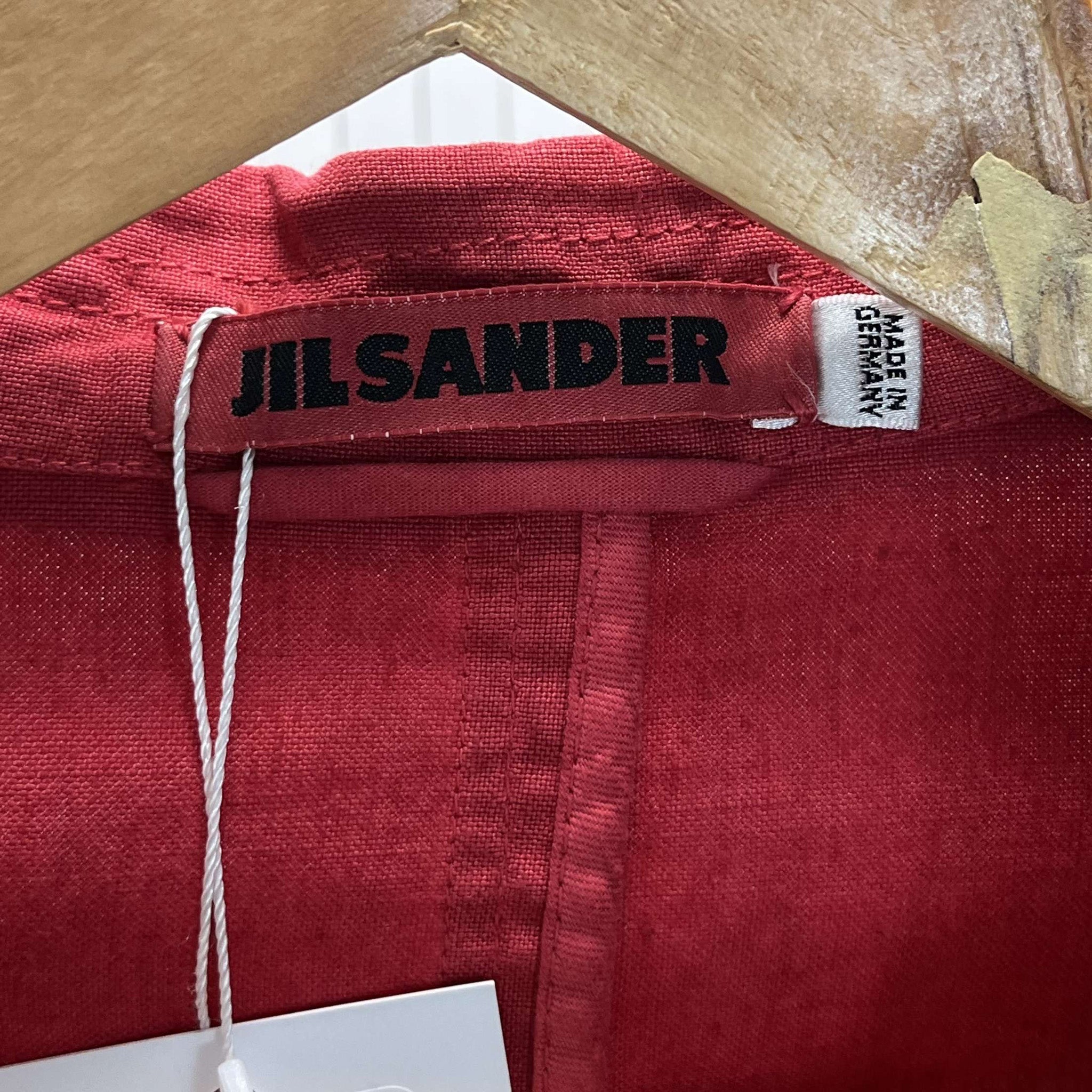 Jil Sander Raspberry Linen Blazer Jacket S