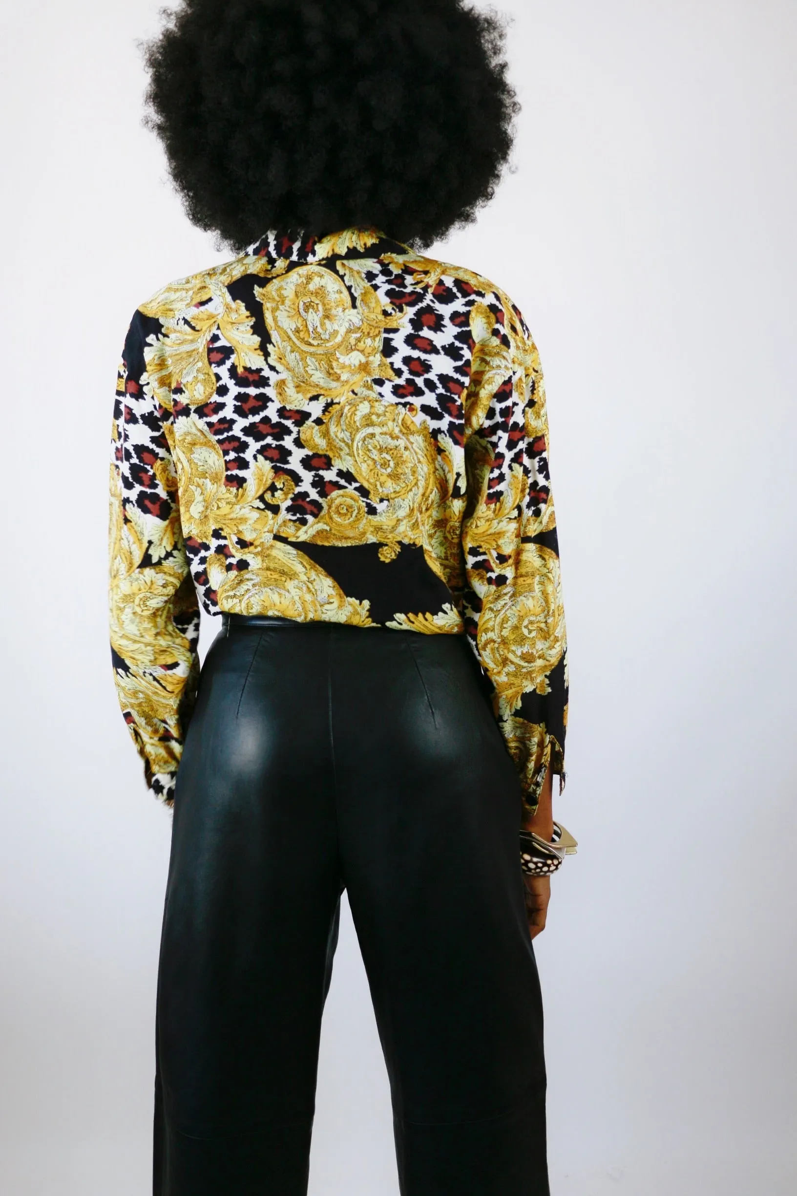 Live: 101 Vintage Leopard Baroque Blouse by Impressions