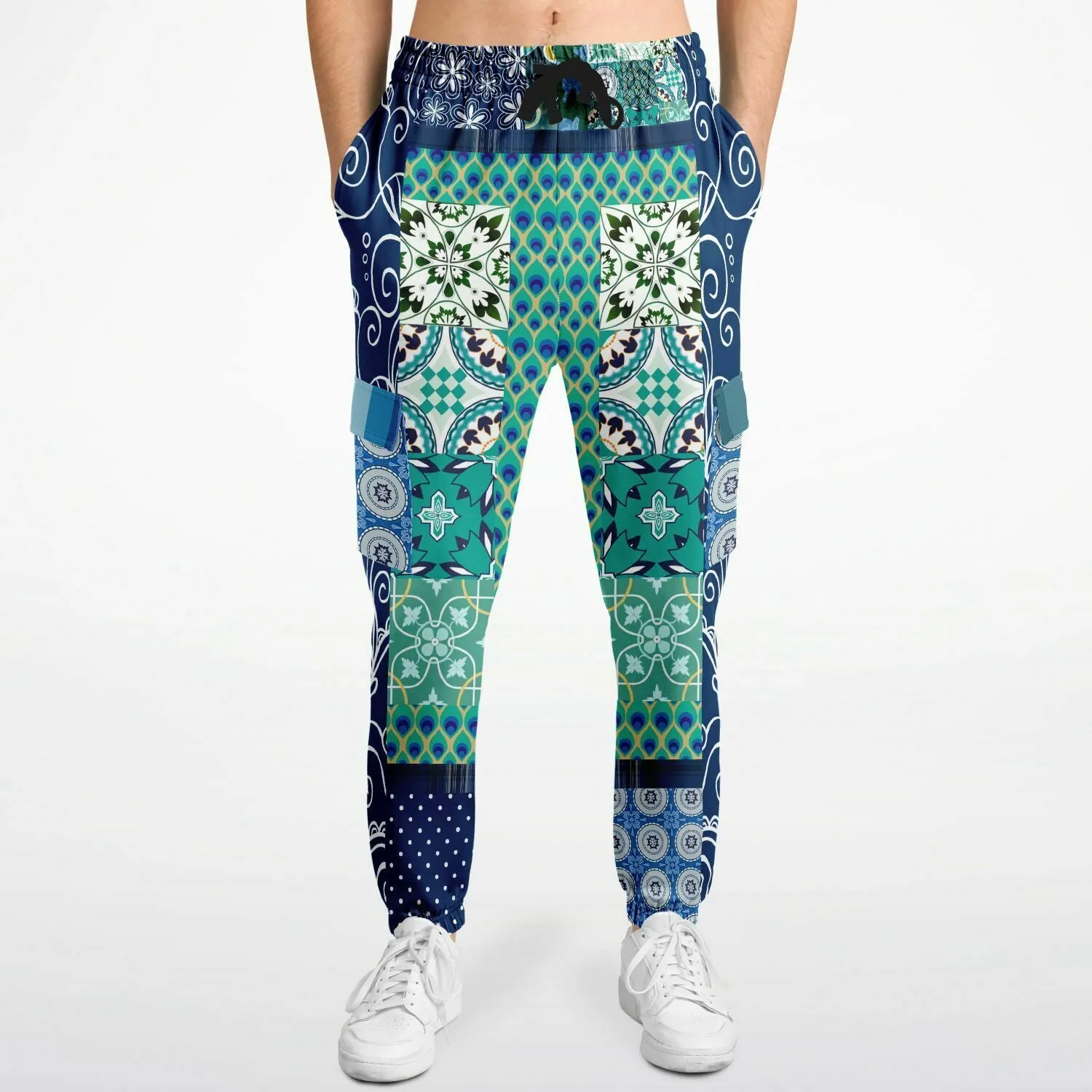 Mykonos Floral Patchwork Unisex Cargo Sweats