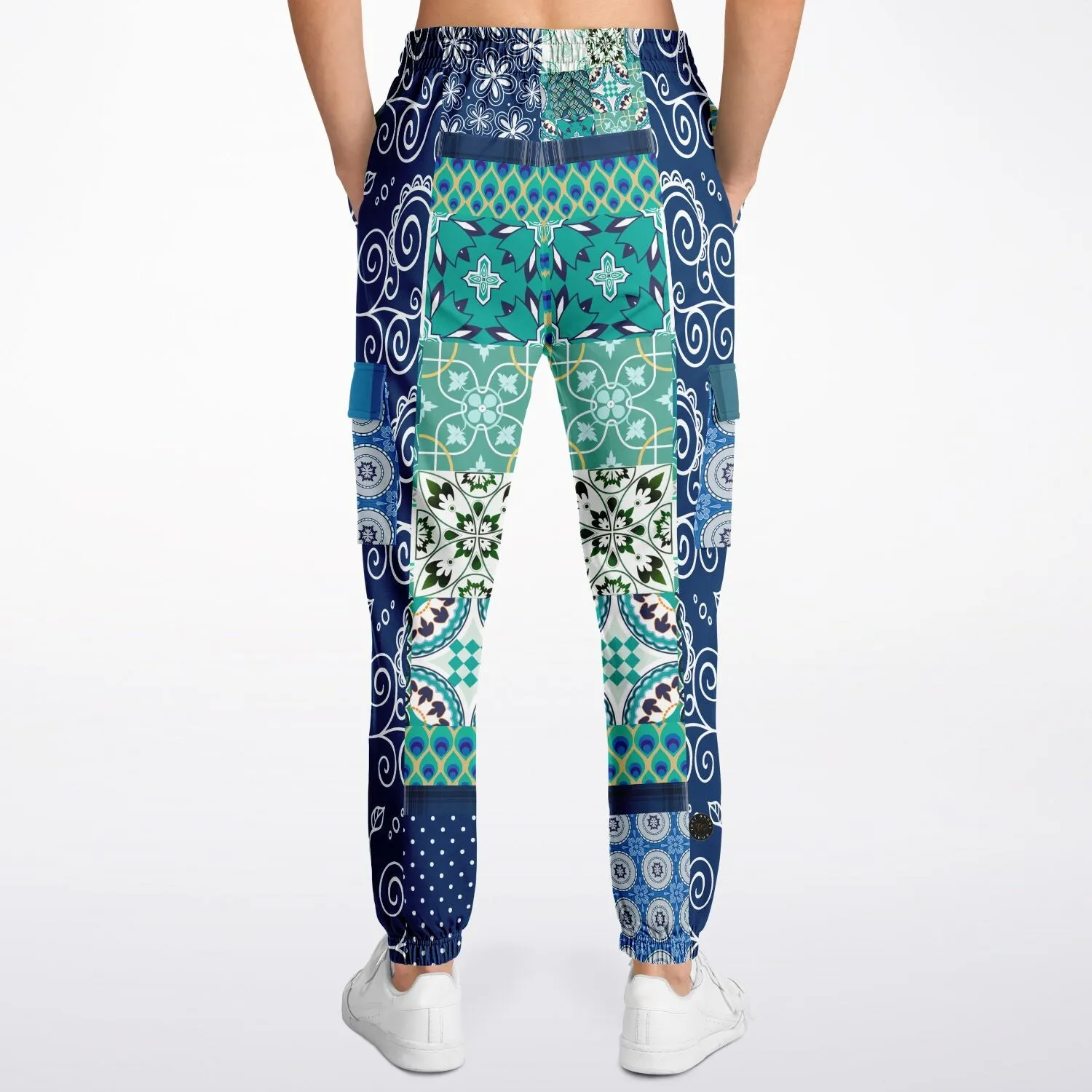 Mykonos Floral Patchwork Unisex Cargo Sweats