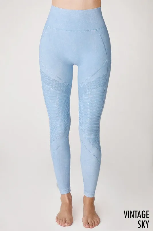 NikiBiki Seamless Leggings with Ribbed Panels NB7692