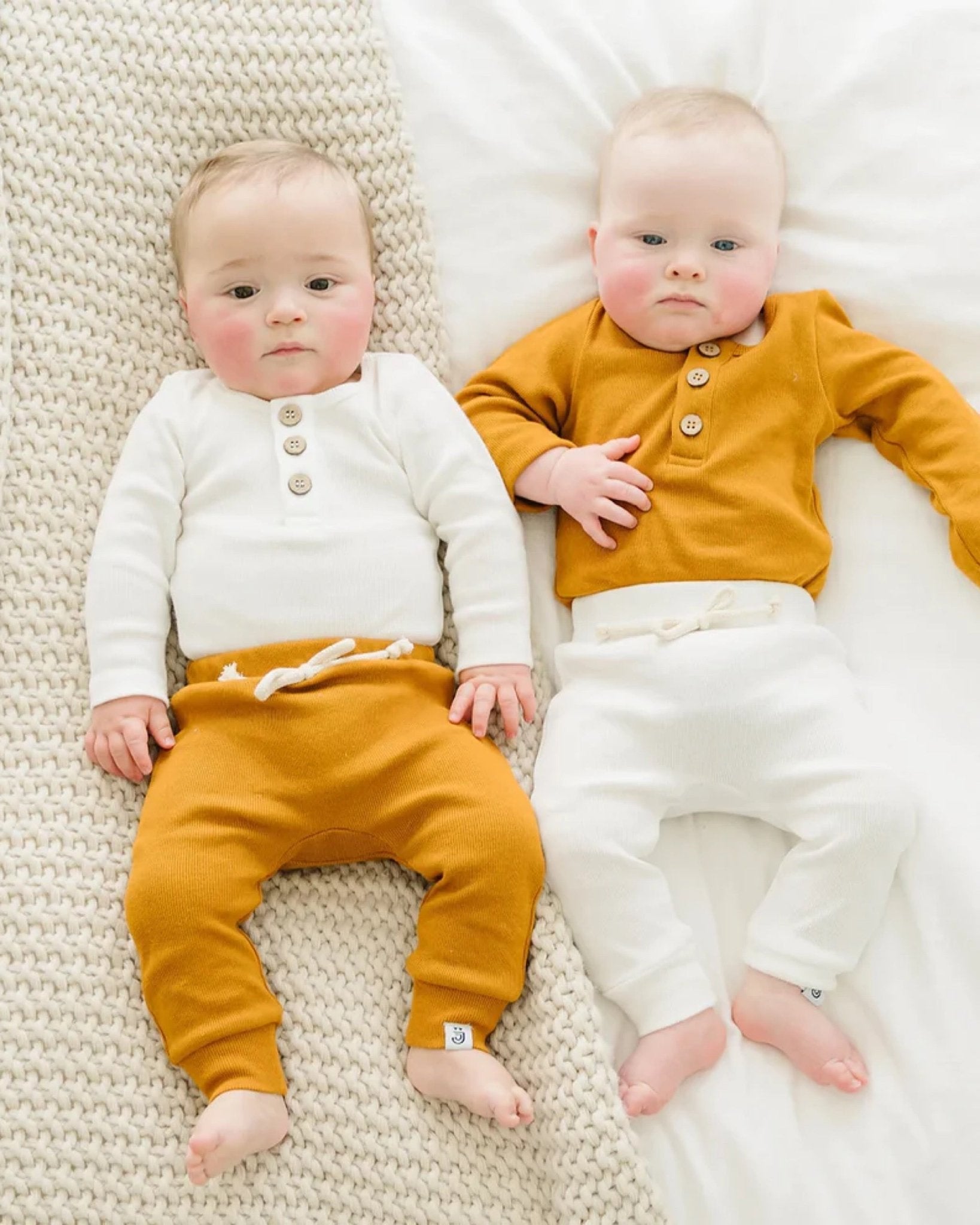 Organic 3 Button Bodysuit | Milk