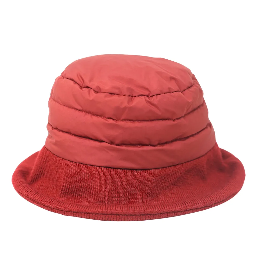 Parajumpers Puffer Bucket Hat Rio Red Cap