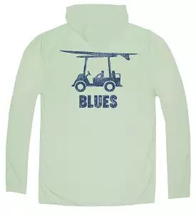 Performance Long Sleeve Blues Hoodie - Sage