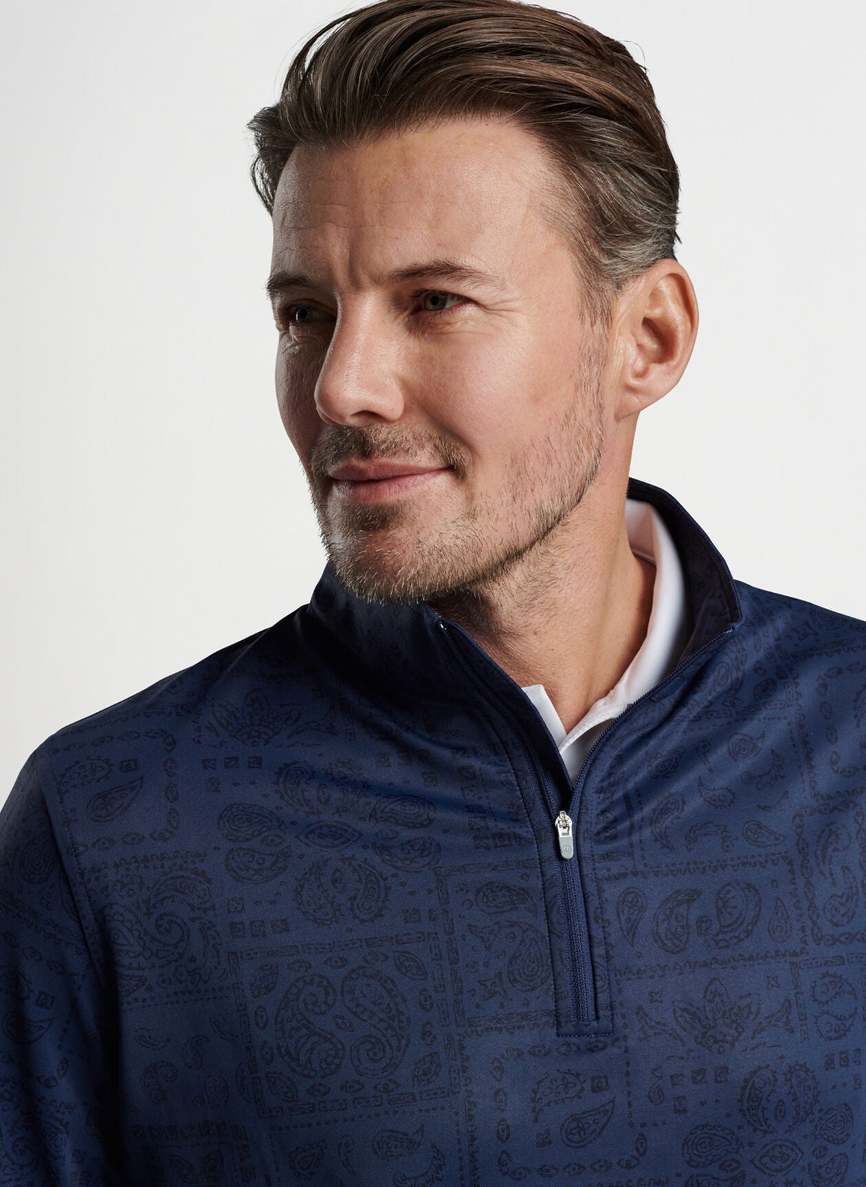 Peter Millar Perth Delos Paisley Performance 1/4 Zip