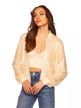 SEQUIN BOMBER JACKET