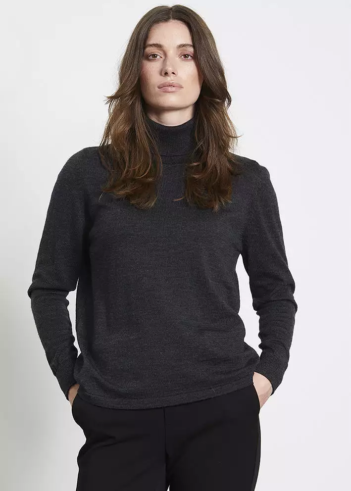 Sibin Linnebjerg Lira Turtleneck Sweater - Antrazit