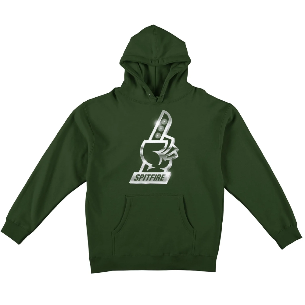 Spitfire Chrome #1 Hoodie Green