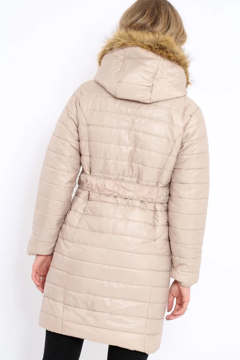 Stone Longline Puffer Jacket - Alexandra