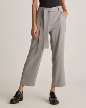 Stretch Crepe Paperbag Pants