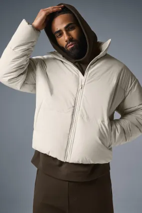 Stretch Woven Street Puffer - Bone