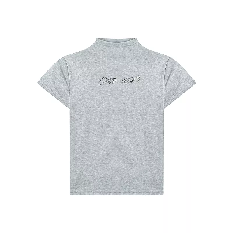 Summer Cropped Turtleneck T-shirt - Kimi