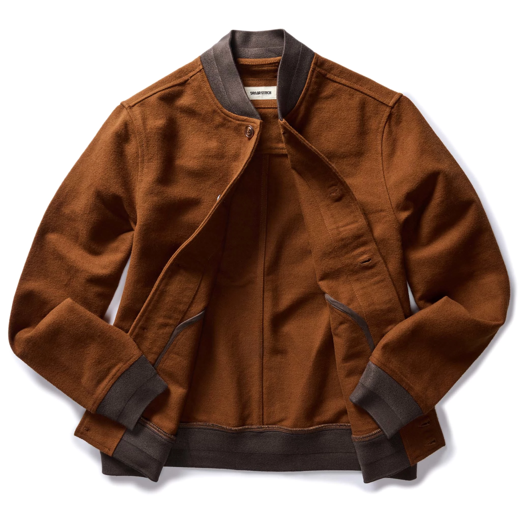 The Bomber Jacket in Tarnished Copper Moleskin