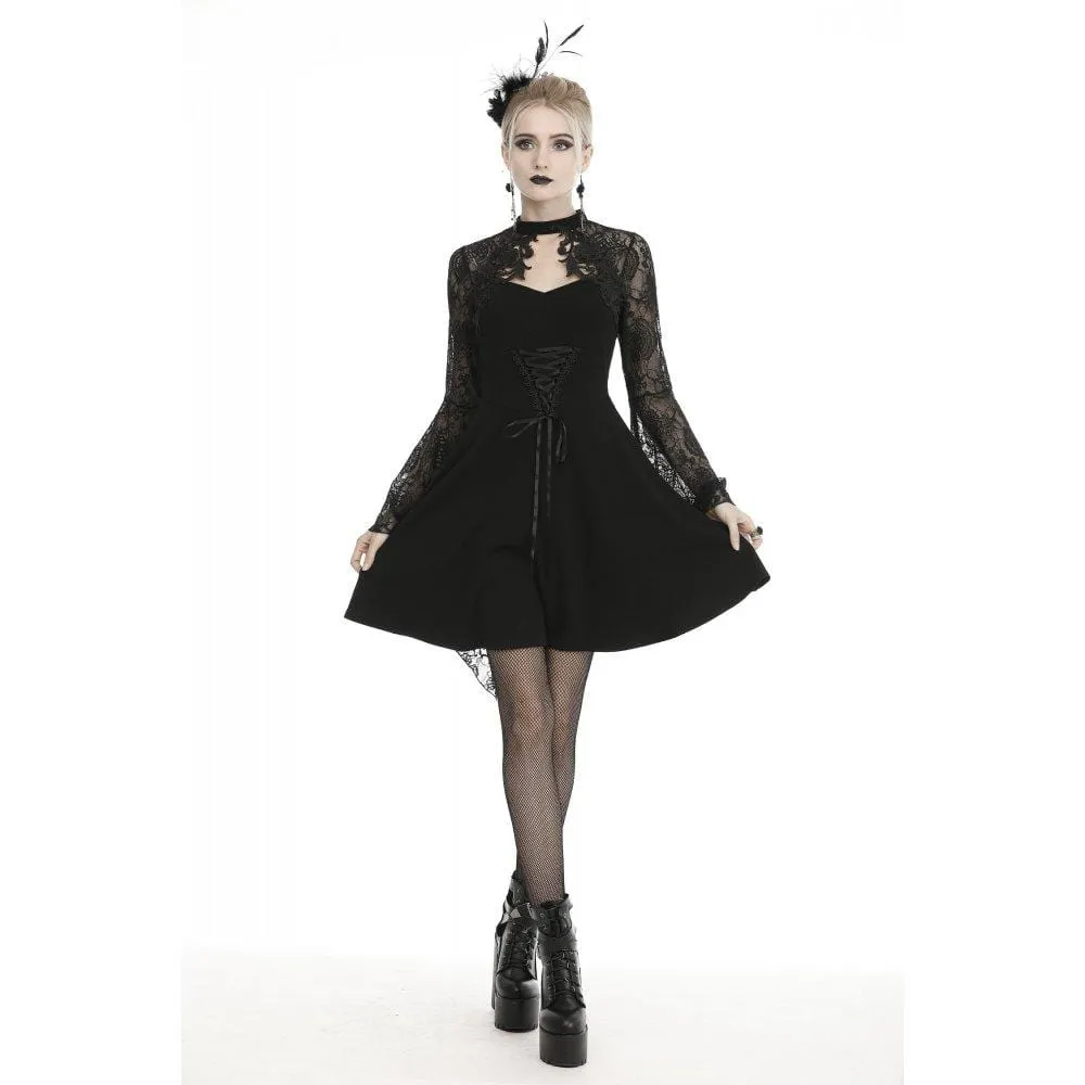 Women's Gothic Lace-up Cutout Dresses