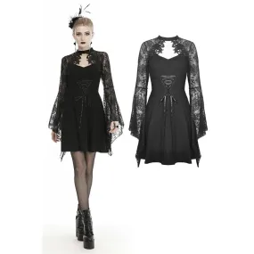 Women's Gothic Lace-up Cutout Dresses