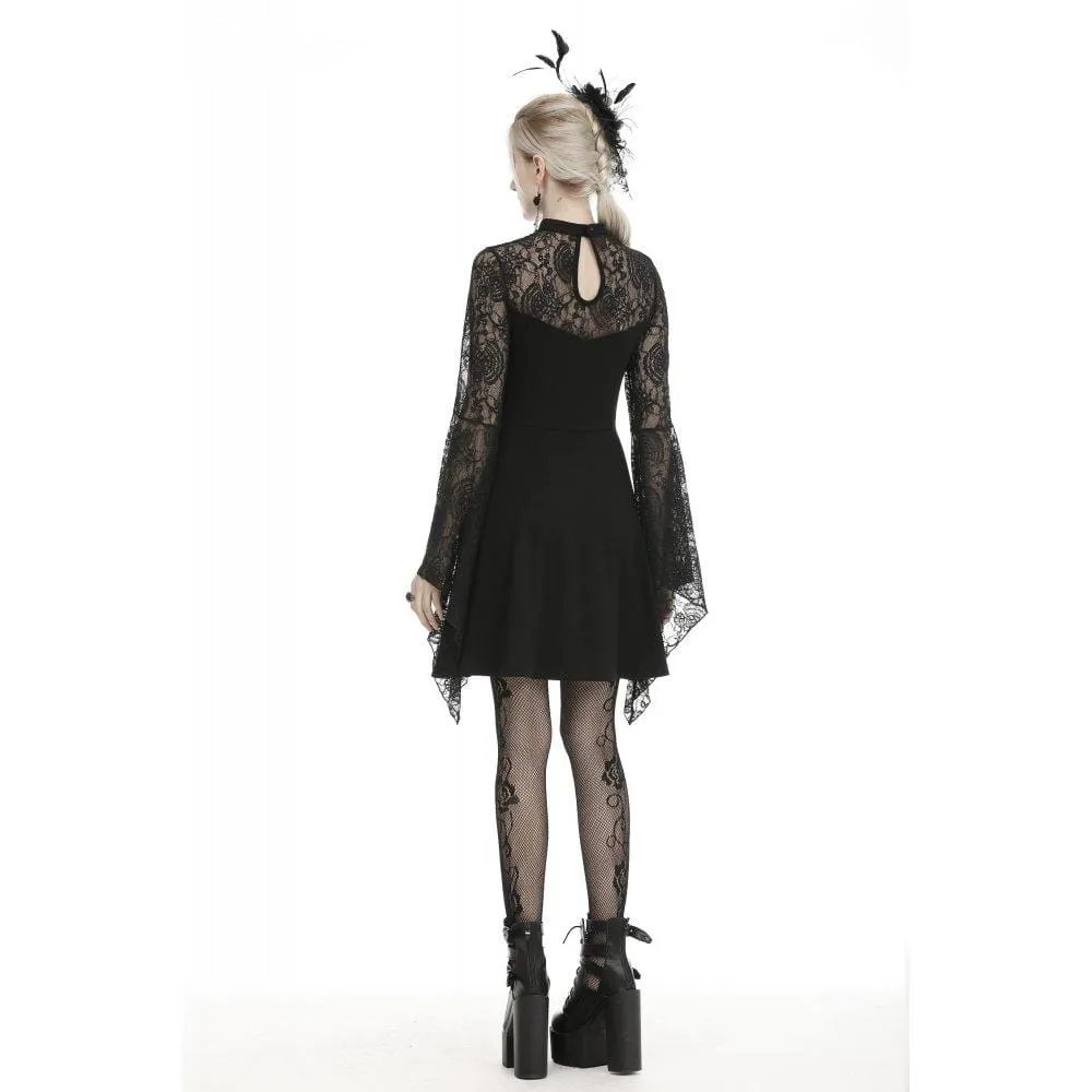 Women's Gothic Lace-up Cutout Dresses