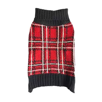 Zack & Zoey Plaid Turtleneck Sweater