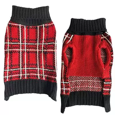 Zack & Zoey Plaid Turtleneck Sweater