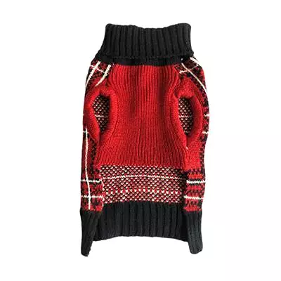 Zack & Zoey Plaid Turtleneck Sweater